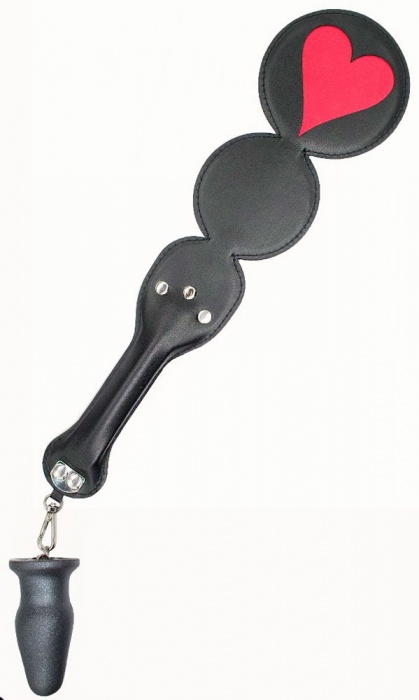 Шлёпалка  Черви  с анальным плагом - LOVETOY (А-Полимер) - купить с доставкой в Ачинске