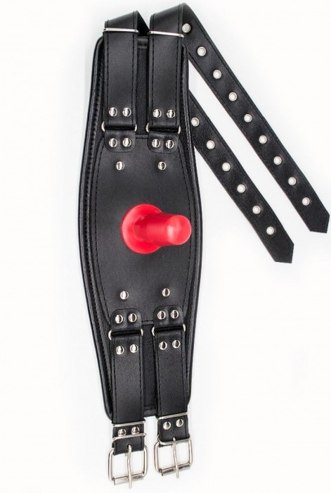 Черный пояс на бедро  Люкс  с телесной насадкой - LOVETOY (А-Полимер) - купить с доставкой в Ачинске