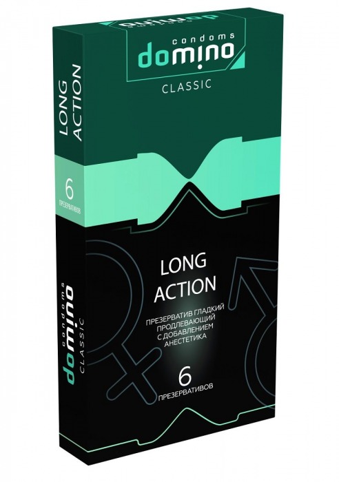 Презервативы с пролонгирующим эффектом DOMINO Classic Long action - 6 шт. - Domino - купить с доставкой в Ачинске