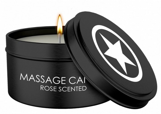 Массажная свеча с ароматом розы Massage Candle - Shots Media BV - купить с доставкой в Ачинске