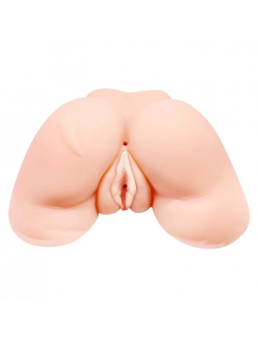 Телесная вибровагина Julie с 2 рабочими отверстиями - Baile - в Ачинске купить с доставкой