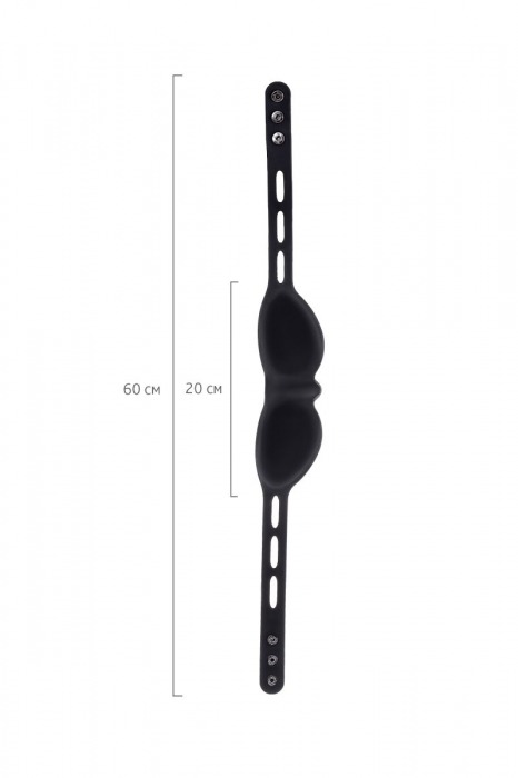 Черная плотная силиконовая маска - ToyFa - купить с доставкой в Ачинске