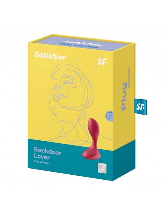 Красный вибромассажёр простаты Satisfyer Backdoor Lover - 14 см. - Satisfyer - в Ачинске купить с доставкой