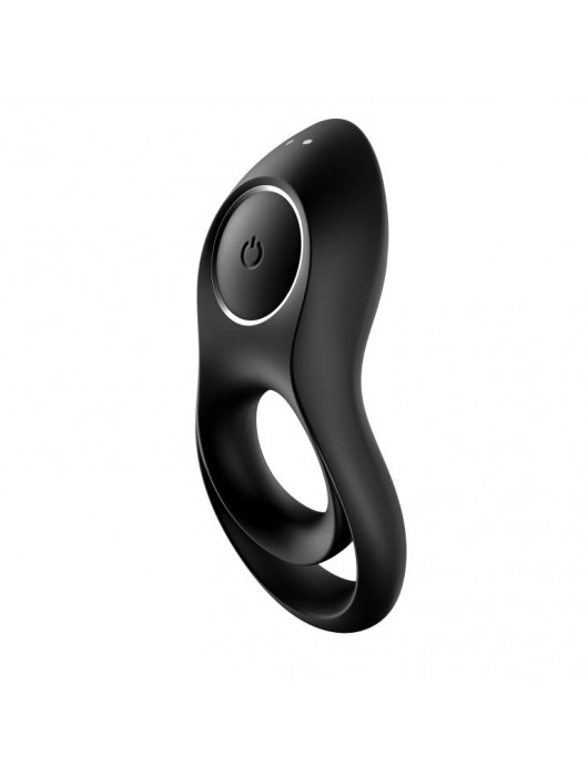 Черное эрекционное виброкольцо Legendary Duo - Satisfyer - в Ачинске купить с доставкой