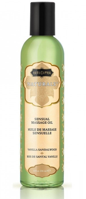Массажное масло Naturals Vanilla Sandalwood с ароматом ванили и сандала - 236 мл. - Kama Sutra - купить с доставкой в Ачинске