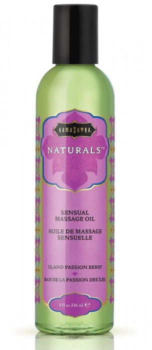 Массажное масло Naturals Island Passion Berry с ароматом тропических фруктов - 236 мл. - Kama Sutra - купить с доставкой в Ачинске