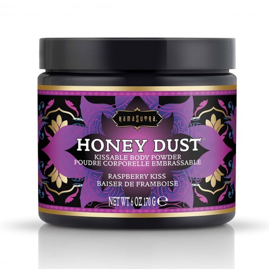 Пудра для тела Honey Dust Body Powder с ароматом малины - 170 гр. - Kama Sutra - купить с доставкой в Ачинске