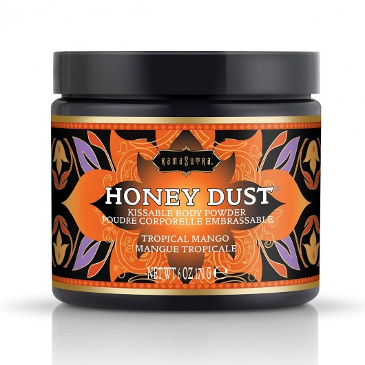 Пудра для тела Honey Dust Body Powder с ароматом манго - 170 гр. - Kama Sutra - купить с доставкой в Ачинске