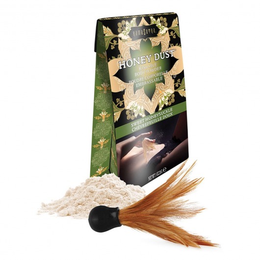 Пудра для тела Honey Dust Body Powder с ароматом жимолости - 28 гр. - Kama Sutra - купить с доставкой в Ачинске