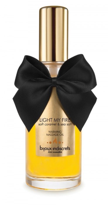 Массажное масло Light My Fire с ароматом карамели - 100 мл. - Bijoux Indiscrets - купить с доставкой в Ачинске
