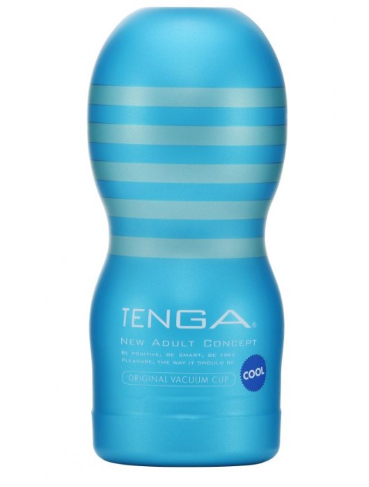 Мастурбатор с охлаждающей смазкой TENGA Original Vacuum Cup Cool - Tenga - в Ачинске купить с доставкой
