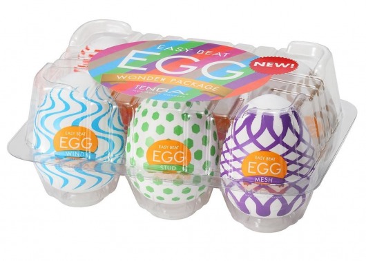 Набор из 6 мастурбаторов Tenga EGG IV с различным рельефом - Tenga - в Ачинске купить с доставкой