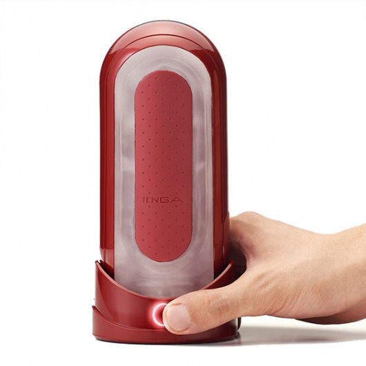 Красный мастурбатор Flip Zero Red   Warmer с подогревом - Tenga - в Ачинске купить с доставкой