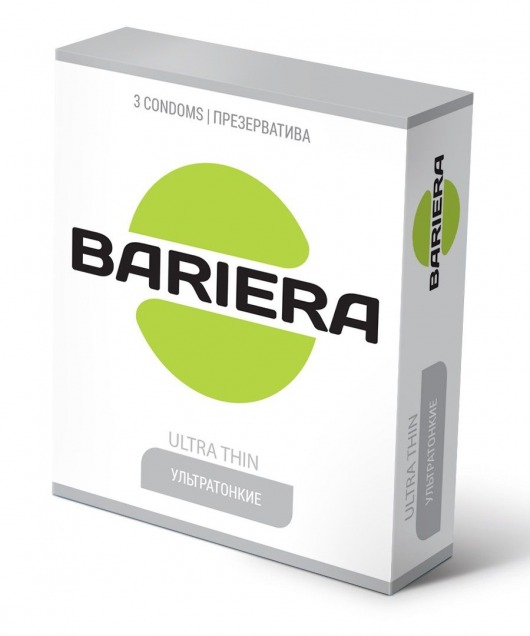 Ультратонкие презервативы Bariera Ultra Thin - 3 шт. - Bariera - купить с доставкой в Ачинске