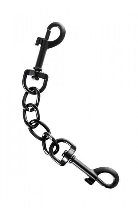 Узкие черные наручники на сцепке - ToyFa - купить с доставкой в Ачинске