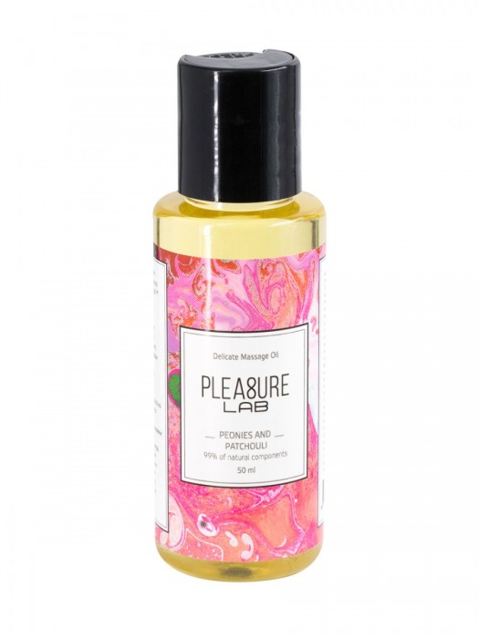 Массажное масло Pleasure Lab Delicate с ароматом пиона и пачули - 50 мл. - Pleasure Lab - купить с доставкой в Ачинске