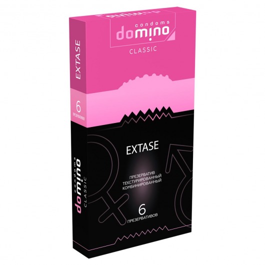 Презервативы с точками и рёбрышками DOMINO Classic Extase - 6 шт. - Domino - купить с доставкой в Ачинске