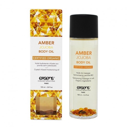 Органическое массажное масло AMBER JOJOBA - 100 мл. - Exsens - купить с доставкой в Ачинске