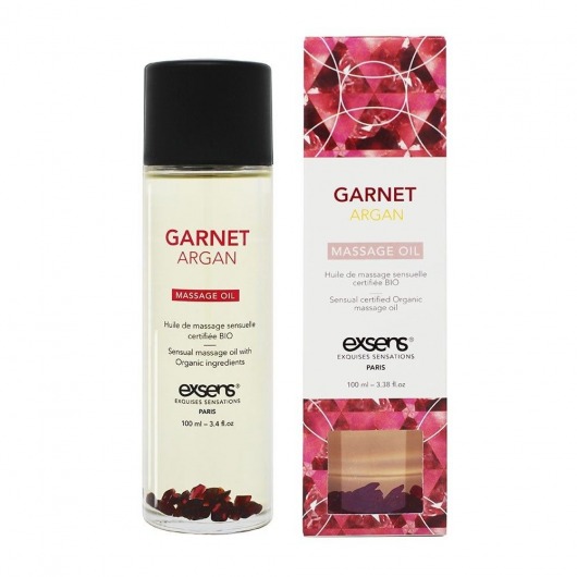 Органическое массажное масло GARNET ARGAN - 100 мл. - Exsens - купить с доставкой в Ачинске