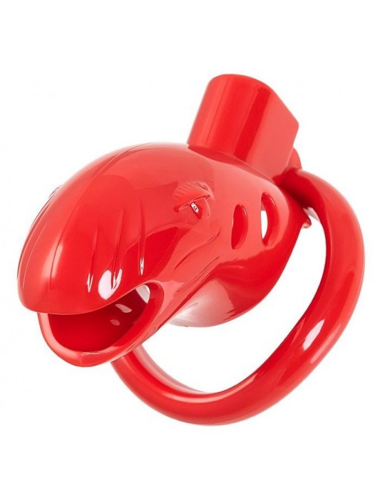 Красный мужской пояс верности из пластика - ToyFa - купить с доставкой в Ачинске