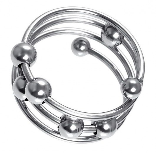 Большое металлическое кольцо под головку пениса - ToyFa - купить с доставкой в Ачинске