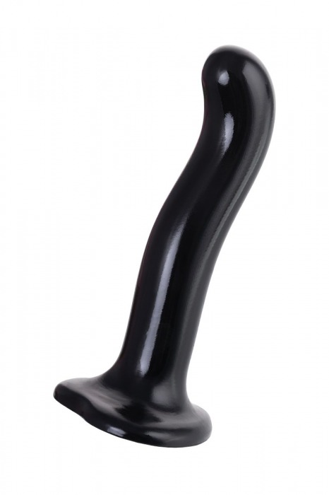 Черный стимулятор для пар P G-Spot Dildo Size M - 18 см. - Strap-on-me - в Ачинске купить с доставкой