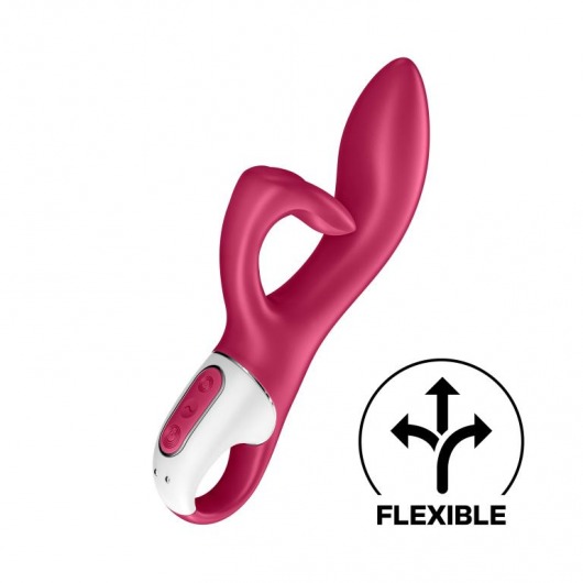 Малиновый вибратор-кролик Embrace Me - 21,2 см. - Satisfyer
