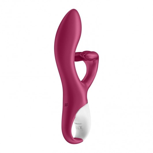 Малиновый вибратор-кролик Embrace Me - 21,2 см. - Satisfyer