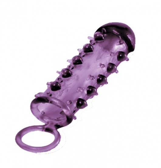 Закрытая фиолетовая насадка с пупырышками SAMURAI PENIS SLEEVE PURPLE - 14,5 см. - NMC - в Ачинске купить с доставкой