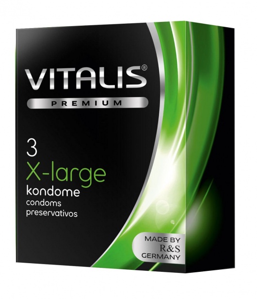 Презервативы увеличенного размера VITALIS PREMIUM x-large - 3 шт. - Vitalis - купить с доставкой в Ачинске