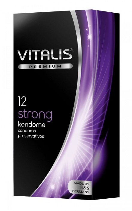 Презервативы с утолщённой стенкой VITALIS PREMIUM strong - 12 шт. - Vitalis - купить с доставкой в Ачинске