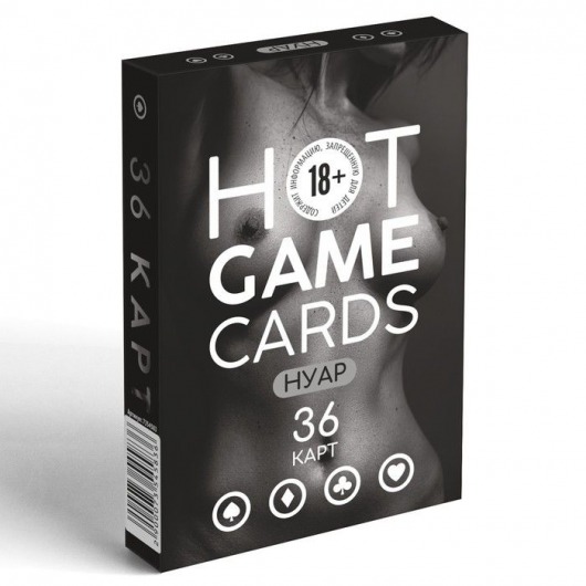 Игральные карты HOT GAME CARDS НУАР - 36 шт. - Сима-Ленд - купить с доставкой в Ачинске