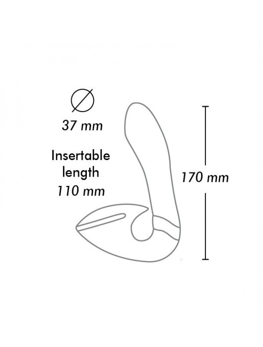 Черный вибростимулятор SOYO - 17 см. - Shunga