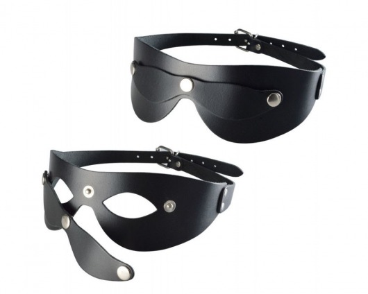 Черная кожаная маска  Новичок - Sitabella - купить с доставкой в Ачинске