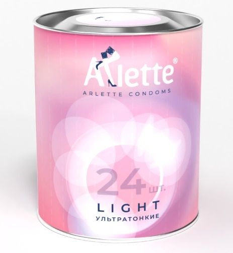 Ультратонкие презервативы Arlette Light - 24 шт. - Arlette - купить с доставкой в Ачинске