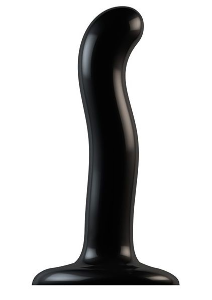 Черный фаллоимитатор-насадка Strap-On-Me P G spot Dildo size S - 16,4 см. - Strap-on-me - купить с доставкой в Ачинске