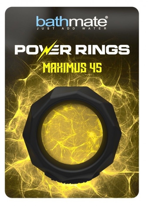 Черное эрекционное кольцо Maximus 45 - Bathmate - в Ачинске купить с доставкой