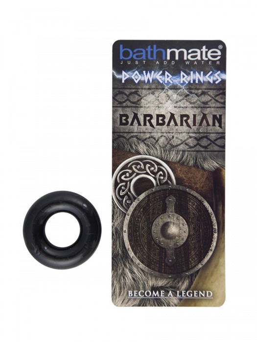 Чёрное эрекционное кольцо Barbarian - Bathmate - в Ачинске купить с доставкой