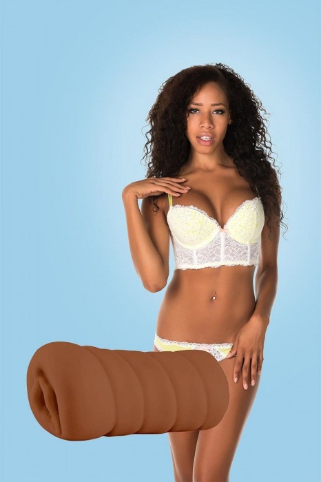 Коричневый мастурбатор-вагина BRIANNA - Dream Toys - в Ачинске купить с доставкой