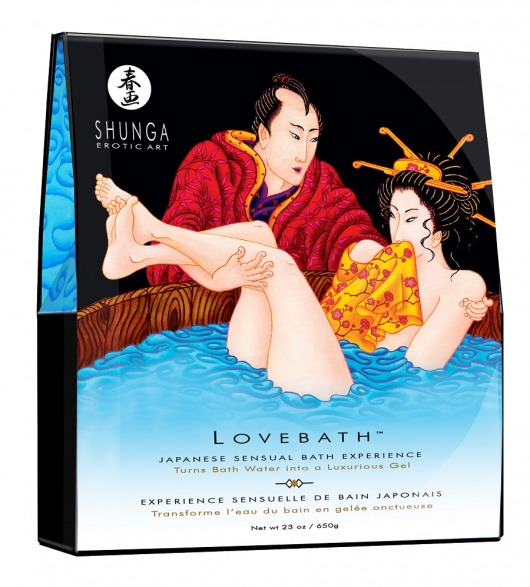 Соль для ванны Lovebath Ocean temptation, превращающая воду в гель - 650 гр. - Shunga - купить с доставкой в Ачинске