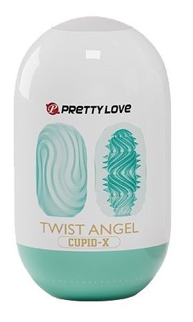 Бирюзовый мастурбатор-яйцо Twist Angel - Baile - в Ачинске купить с доставкой