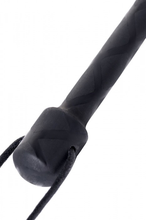 Чёрный стек с совой на кожаном наконечнике - 24 см. - ToyFa - купить с доставкой в Ачинске