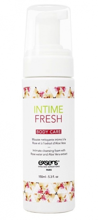 Органическая интимная очищающая пенка Intime Fresh - 150 мл. - Exsens - купить с доставкой в Ачинске