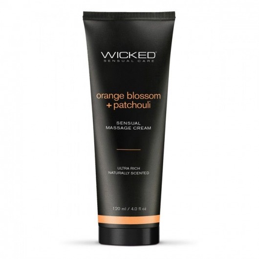 Массажный легкий крем WICKED Orange Blossom plus Patchouli - 120 мл. - Wicked - купить с доставкой в Ачинске