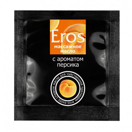 Саше массажного масла Eros exotic с ароматом персика - 4 гр. - Биоритм - купить с доставкой в Ачинске