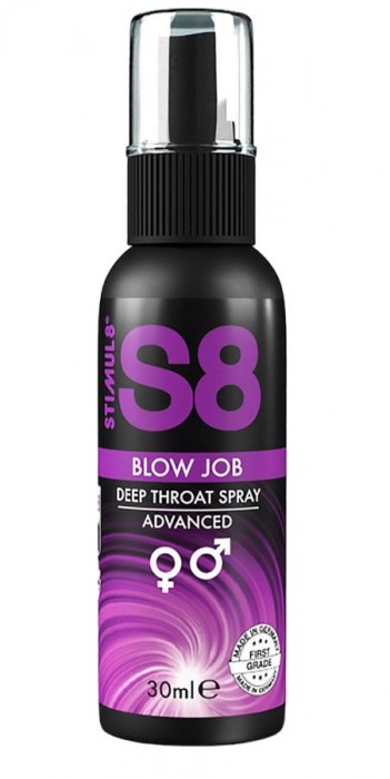 Лубрикант для орального секса S8 Deep Throat Spray - 30 мл. - Stimul8 - купить с доставкой в Ачинске