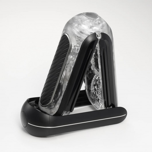 Черный мастурбатор Tenga Flip Zero Gravity с вибрацией - Tenga - в Ачинске купить с доставкой