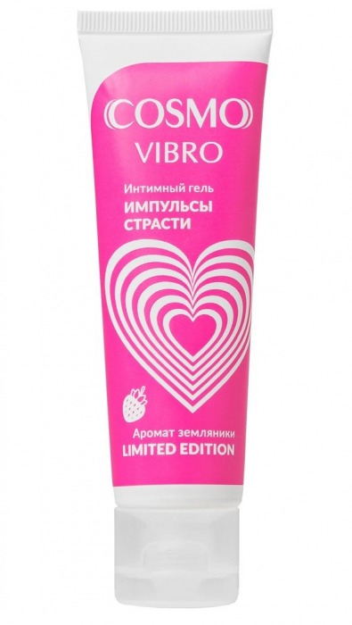 Возбуждающий гель на водно-силиконовой основе Cosmo Vibro с ароматом земляники - 50 гр. - Биоритм - купить с доставкой в Ачинске