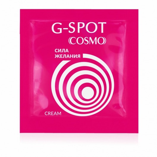 Стимулирующий интимный крем для женщин Cosmo G-spot - 2 гр. - Биоритм - купить с доставкой в Ачинске