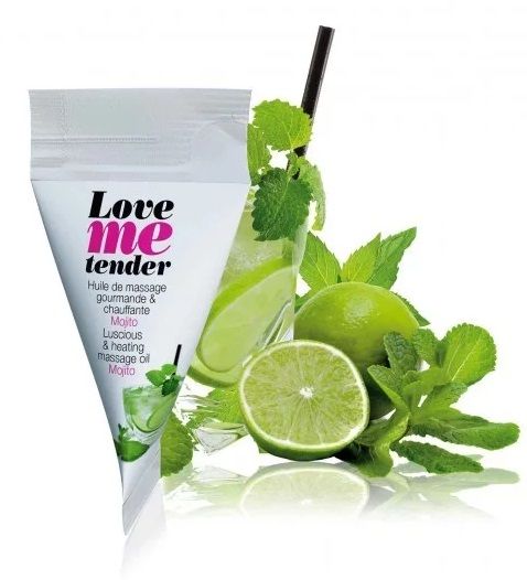 Съедобное согревающее массажное масло Love Me Tender Mojito с ароматом мохито - 10 мл. - Love to Love - купить с доставкой в Ачинске